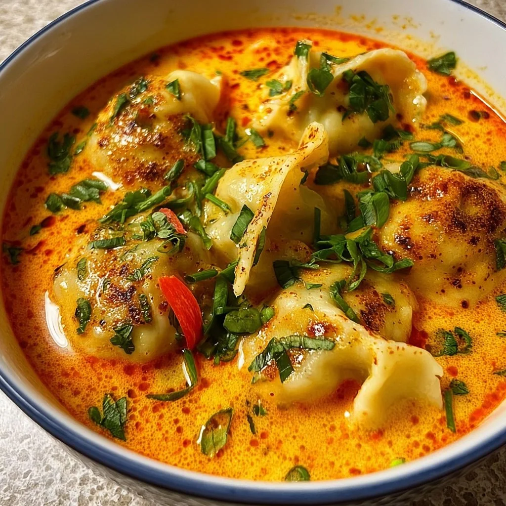 Coconut Curry Soup with Dumplings