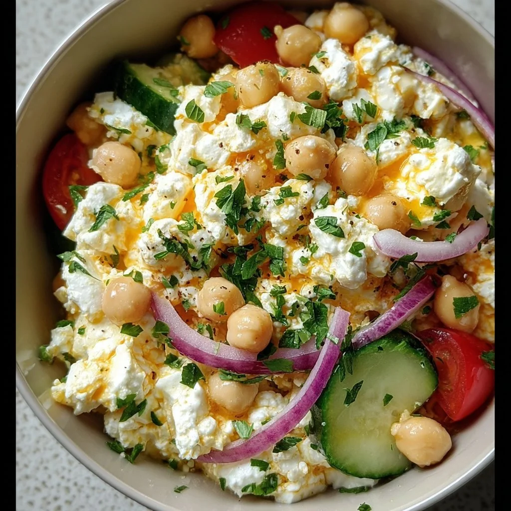 Cottage Cheese and Chickpea Salad