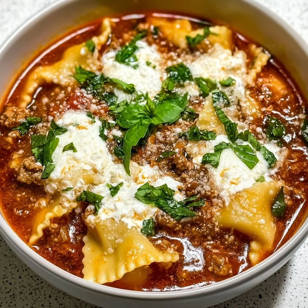 Crockpot Lasagna Soup