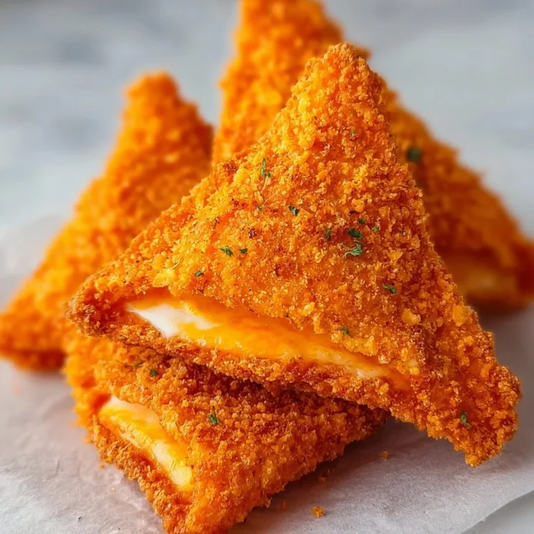 Plate of fried cheese-stuffed Doritos served with dipping sauce