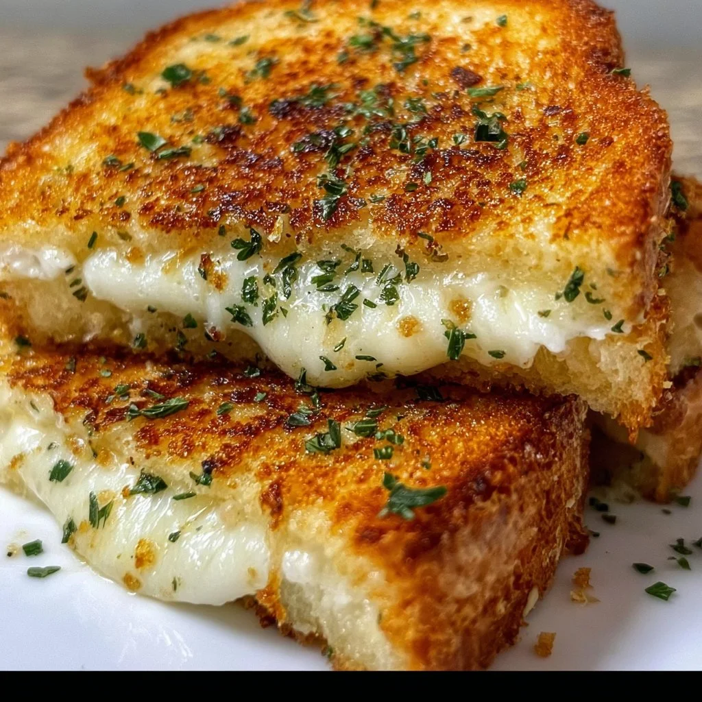 Garlic Bread Grilled Cheese