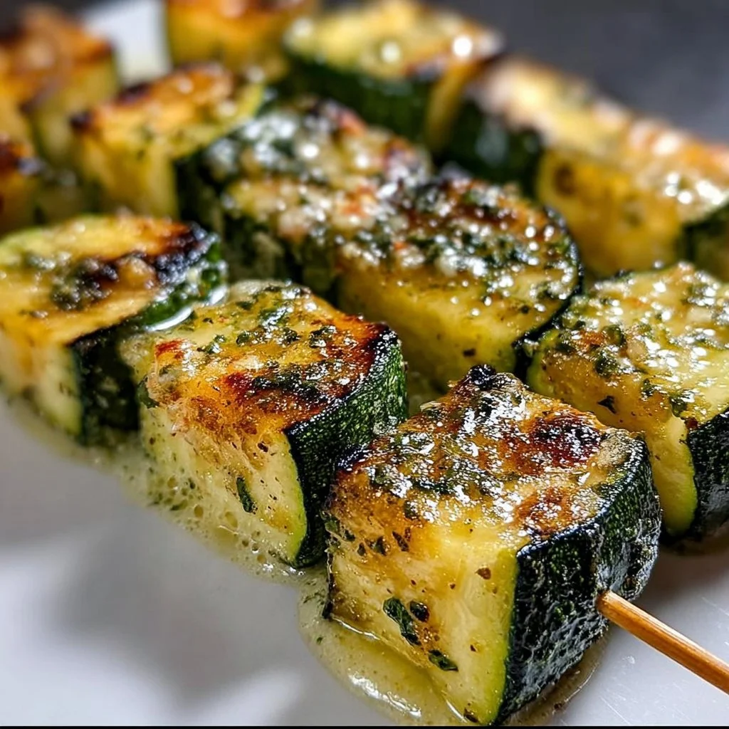 Garlic Butter Zucchini Skewers