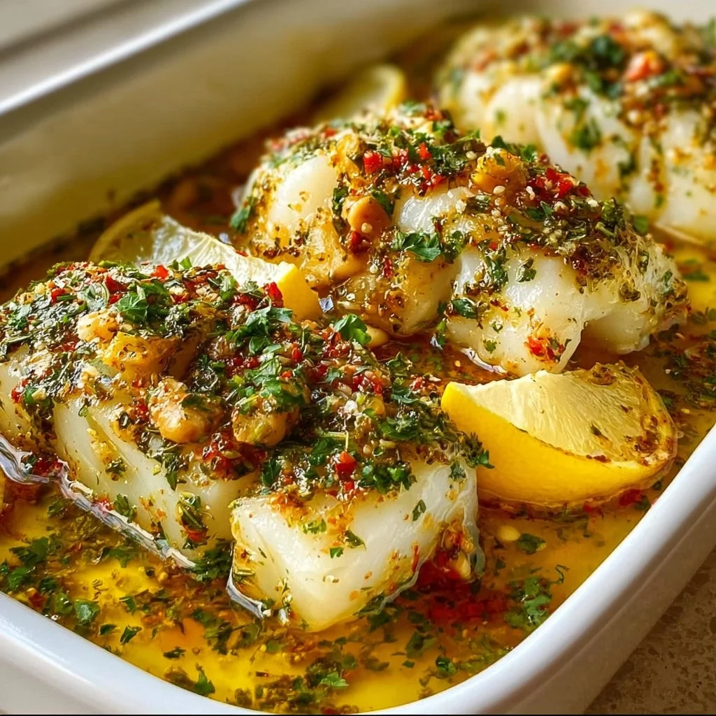 Gluten-Free Mediterranean Baked Cod with Lemon and Garlic