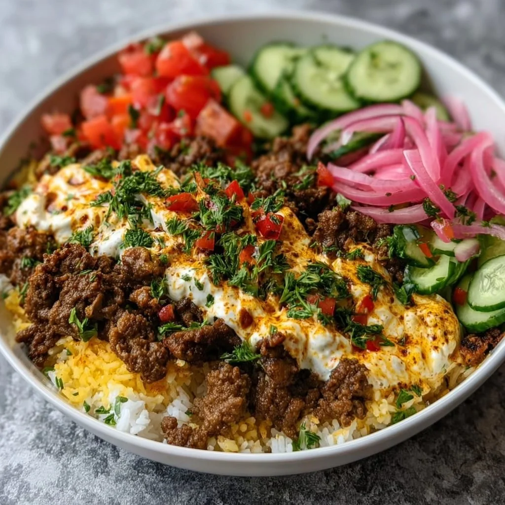 Ground Beef Shawarma Bowls