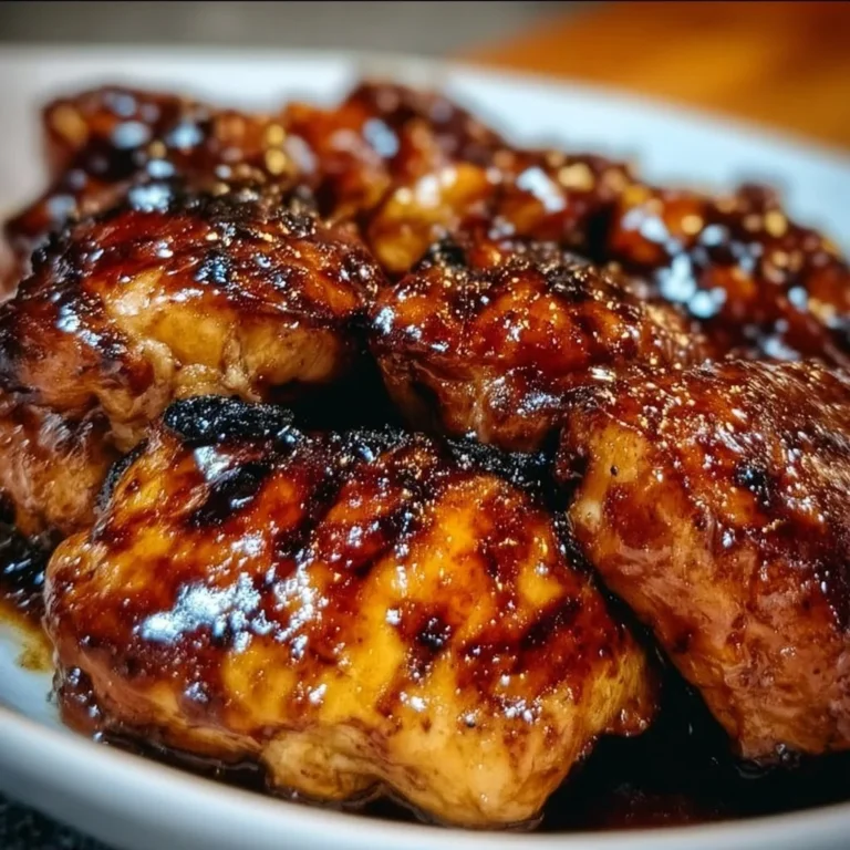 Delicious Hawaiian Huli Huli Chicken grilled with a sweet and savory marinade