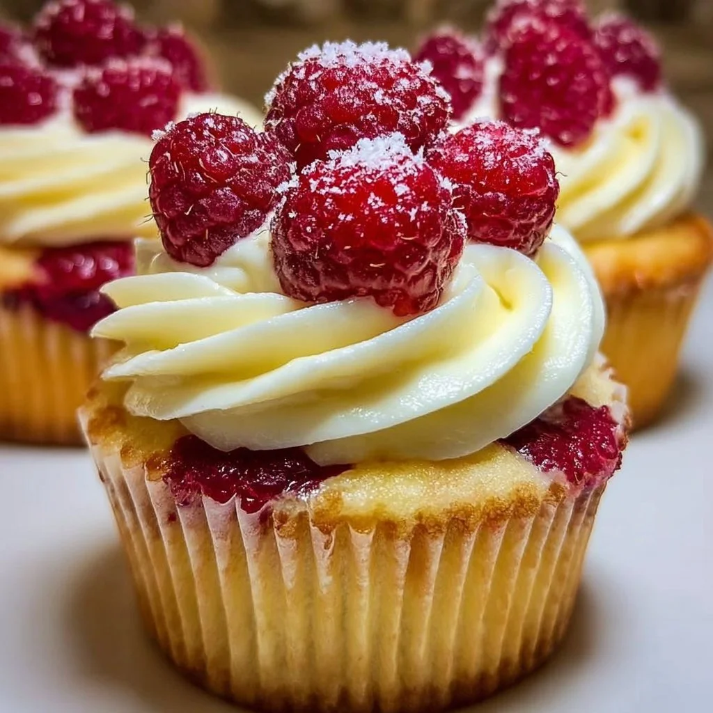 Heavenly Raspberry Cheesecake Cupcakes