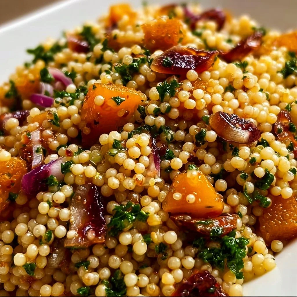 Honey Autumn Pearl Couscous Salad