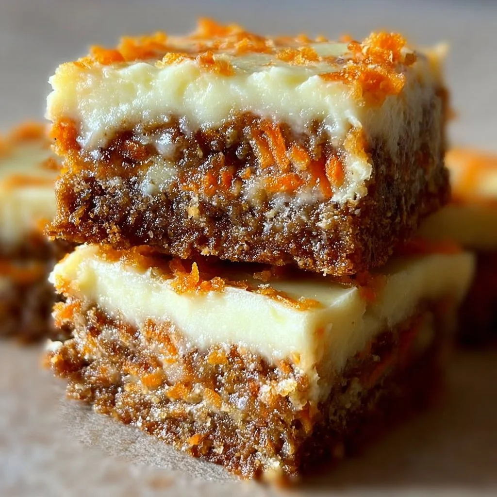 Irresistibly Indulgent Carrot Cake Cream Cheese Bars