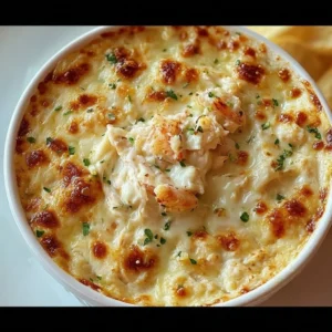 Delicious Joe's Crab Shack crab dip served with tortilla chips.