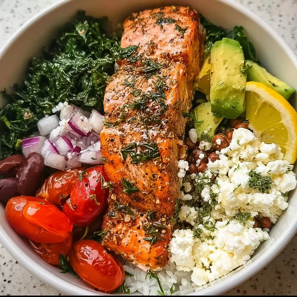 Mediterranean Salmon Bowl