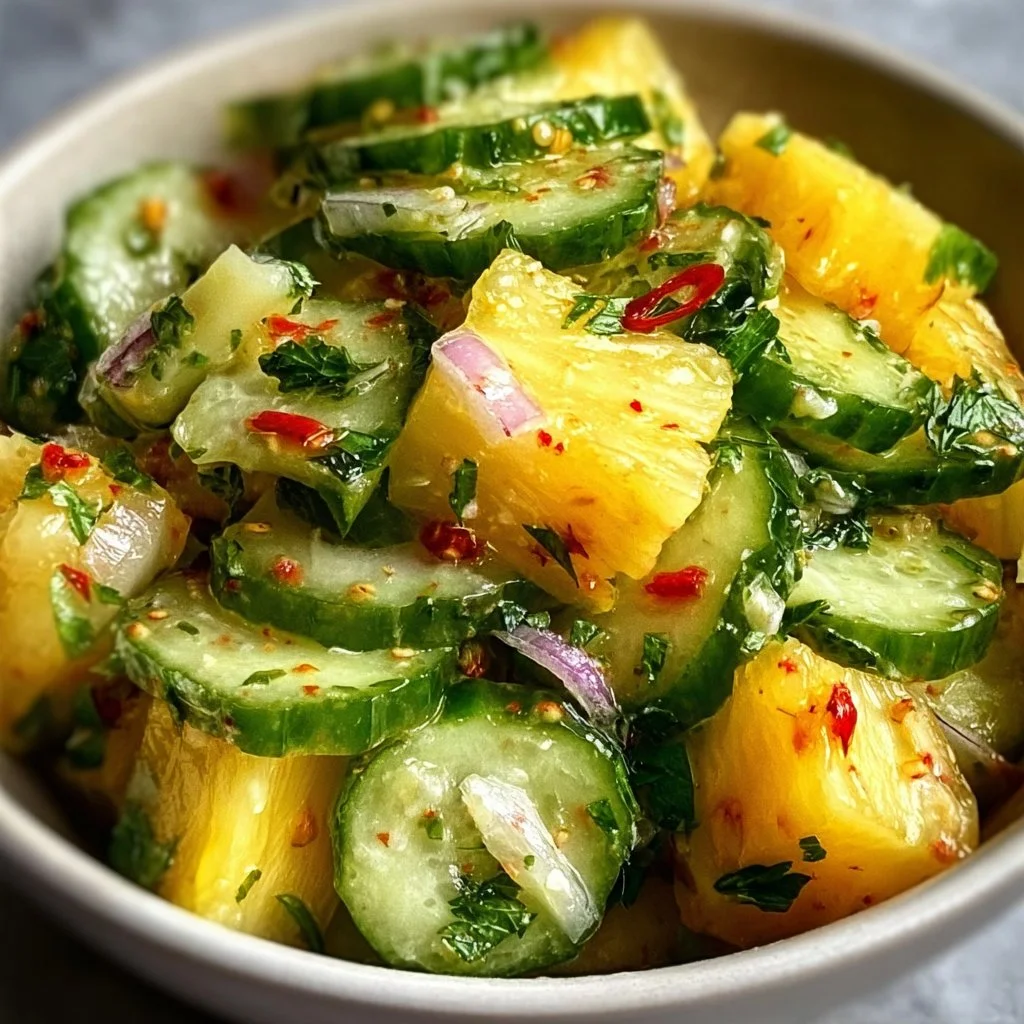 Pineapple Cucumber Salad