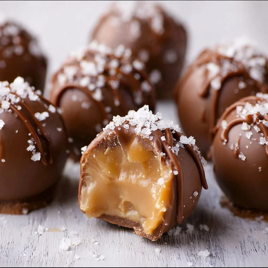 Salted Caramel Truffles Recipe (Easy Homemade Chocolate Candy)