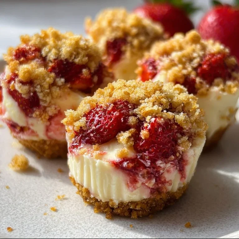 Delicious Strawberry Crunch Cheesecake Bites ready to delight your taste buds