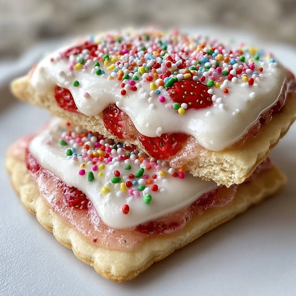 Strawberry Pop Tart Sugar Cookies