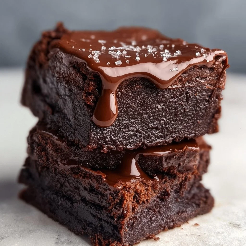 Vegan Chocolate Ganache Brownies