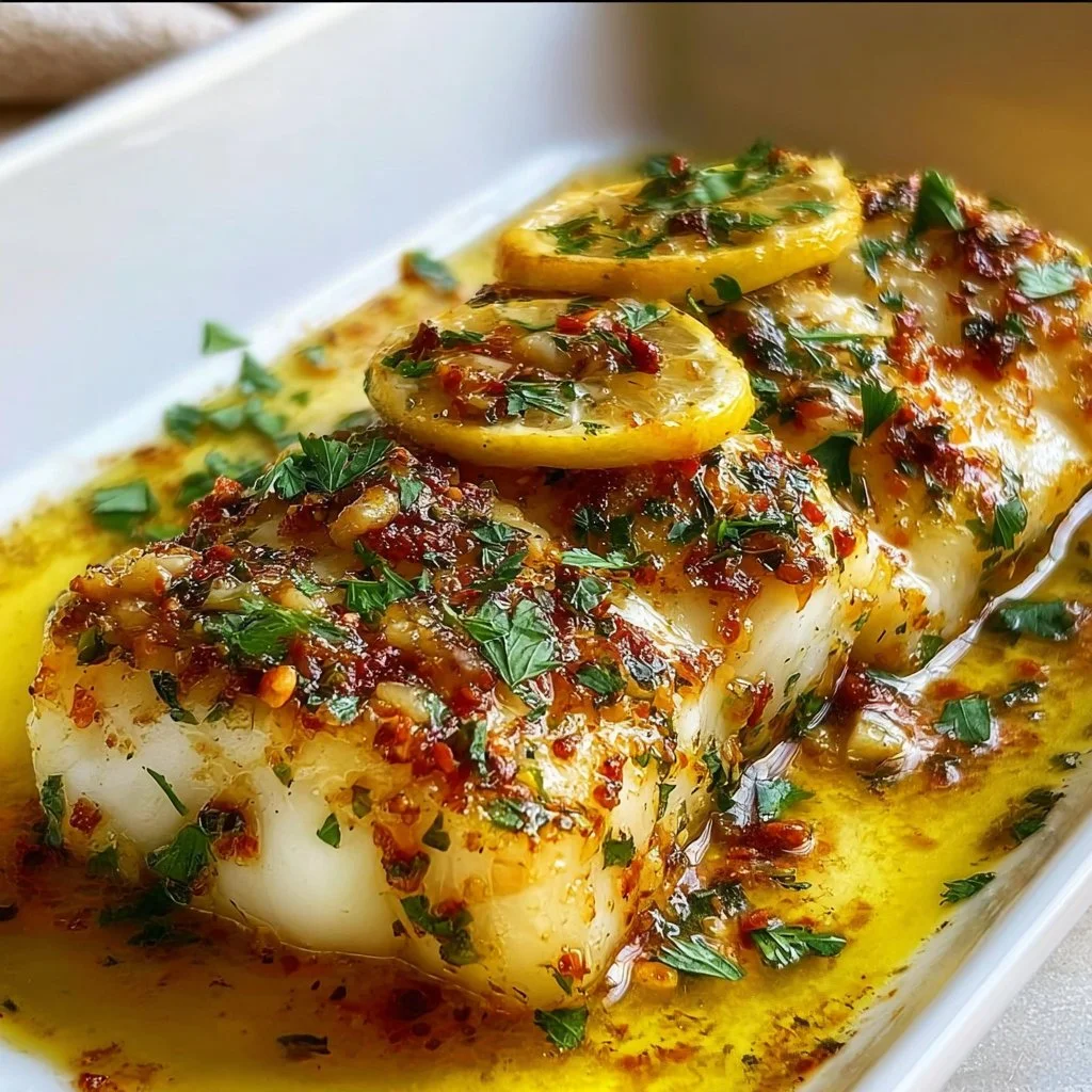 30-Minute Mediterranean Baked Cod with Lemon and Garlic