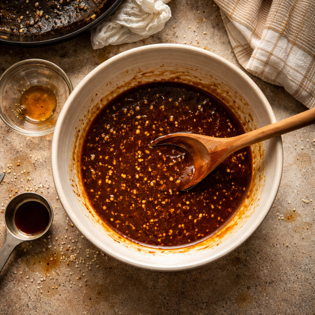 Asian Sticky BBQ Chuck Roast preparation photo