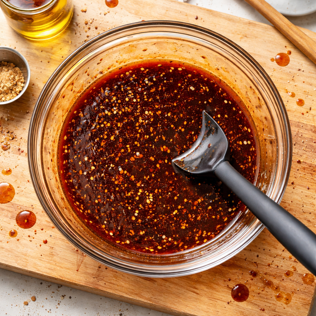 Korean BBQ Beef Jerky preparation photo