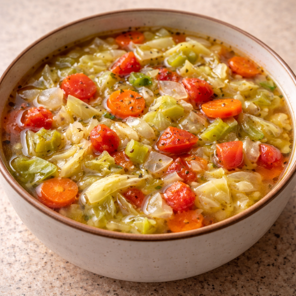 Low Calorie Cabbage Fat Burning Soup featured photo