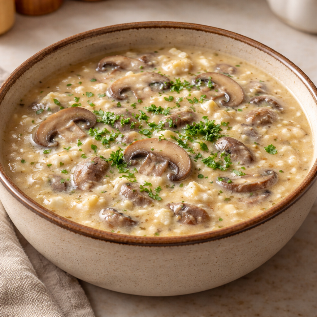 Cozy Cottage Cheese Soup with Mushrooms: A Comfort Food Classic