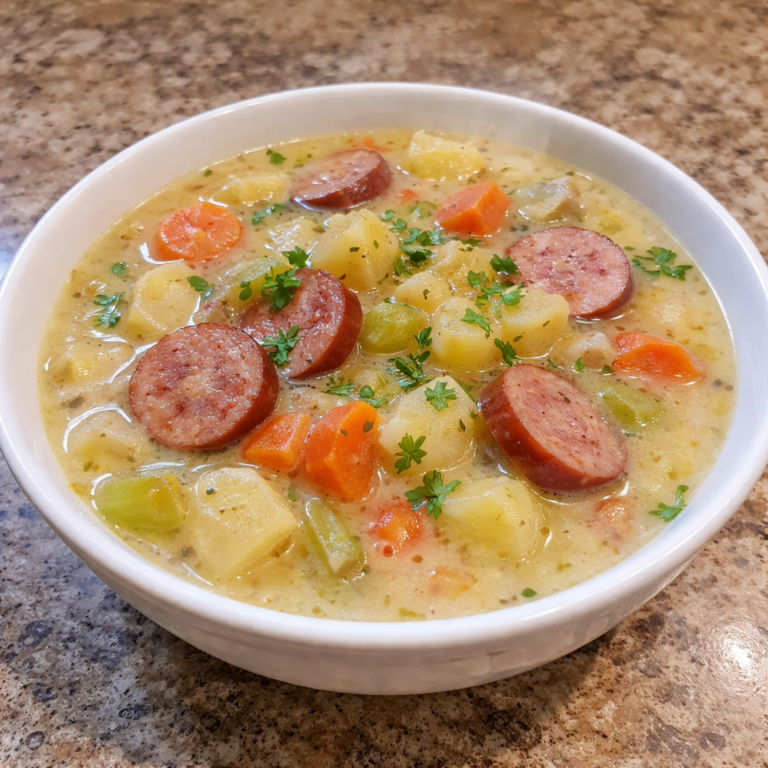 Classic German Potato Soup with Sausage featured photo