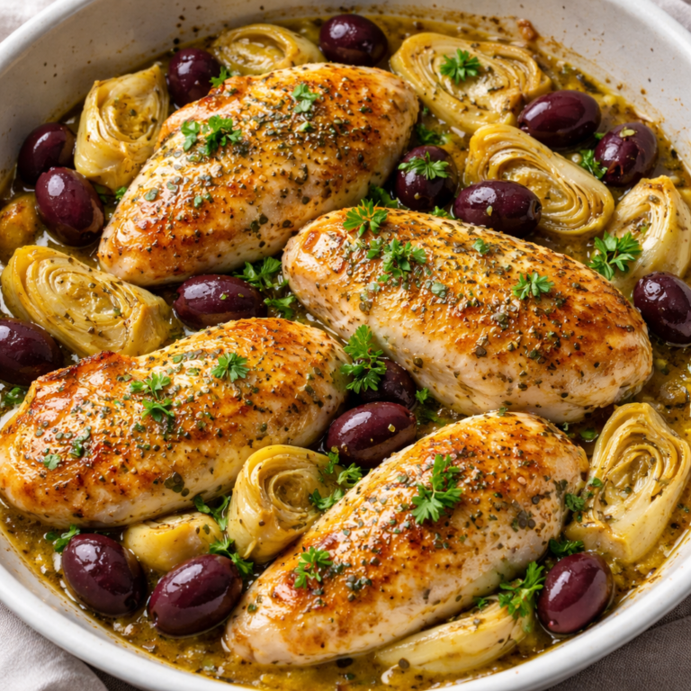 Mediterranean Lemon Chicken with Artichokes & Olives featured photo