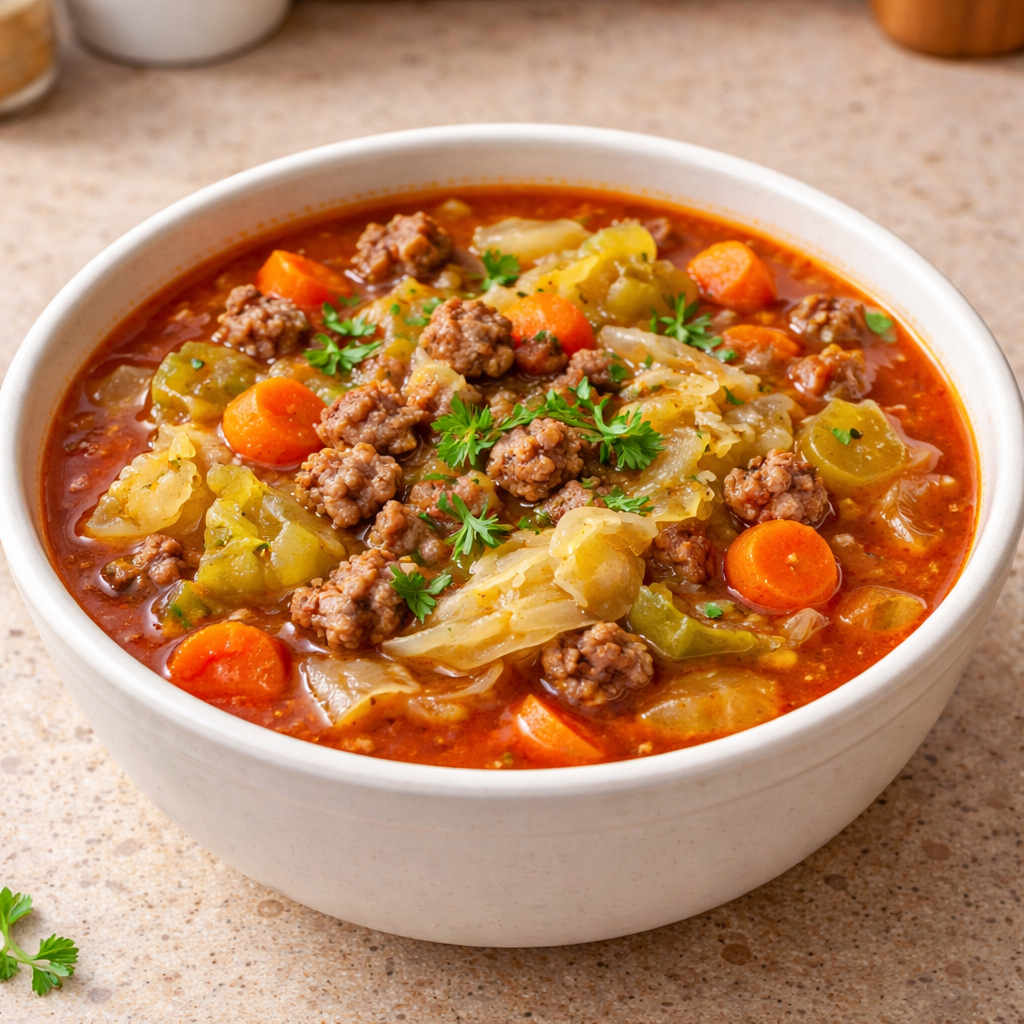 Hearty Cabbage Soup with Ground Beef: The Ultimate Comfort Recipe