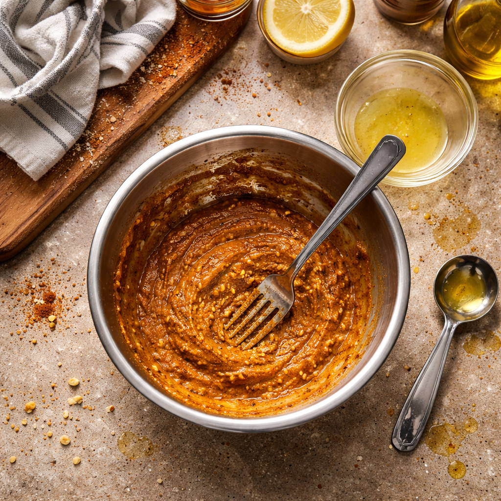 Chicken Shawarma with Garlic Sauce preparation photo