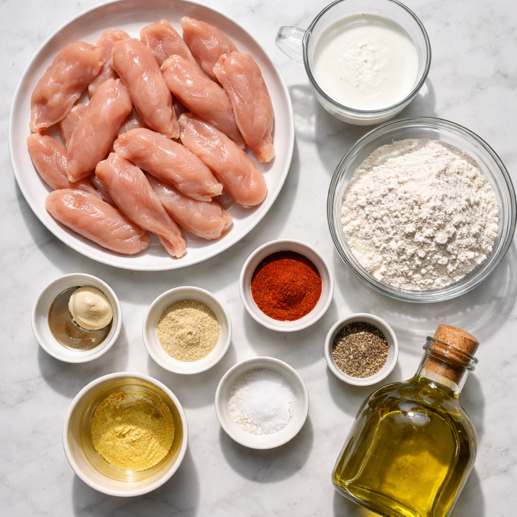 Buttermilk Fried Chicken Tenders ingredients photo