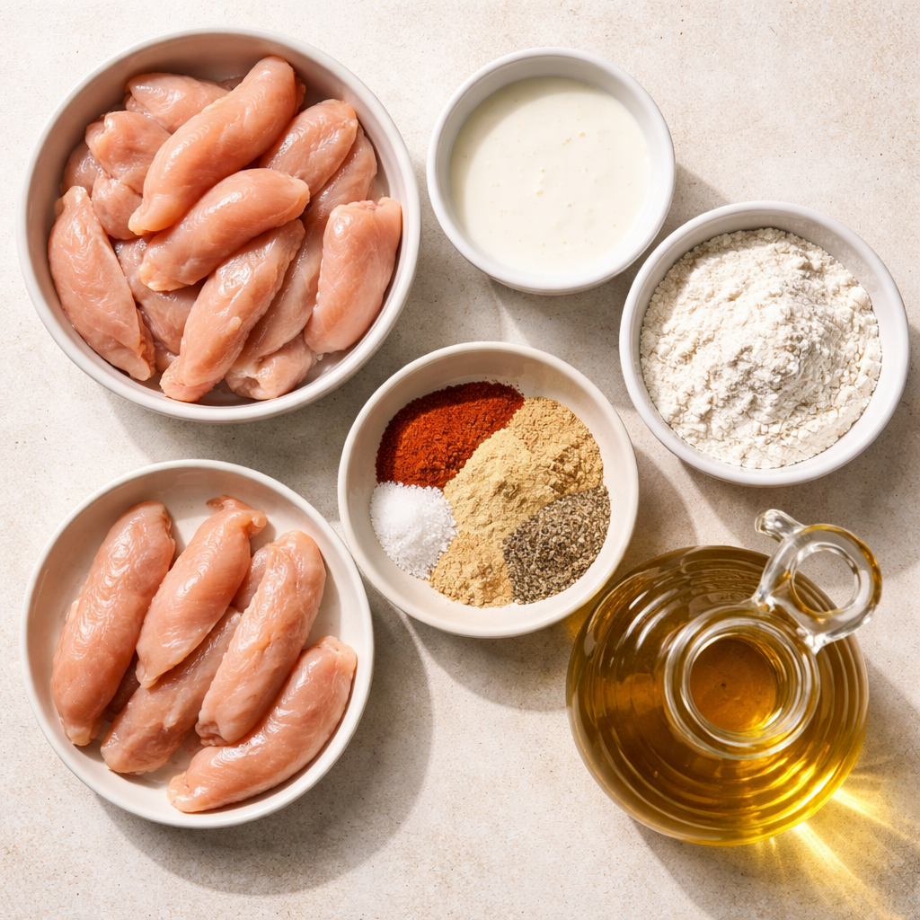 Buttermilk Fried Chicken Tenders ingredients photo