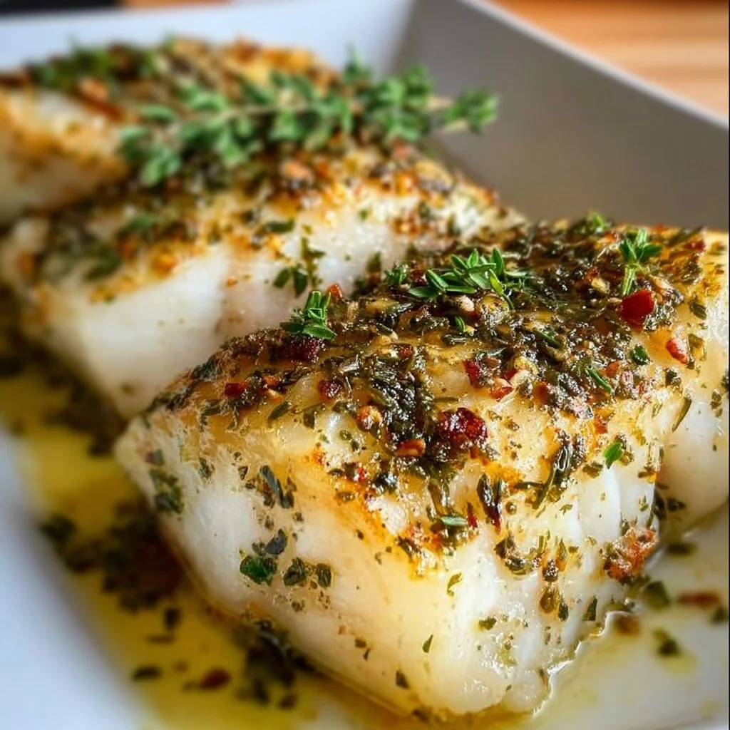 Baked Cod with Herbs