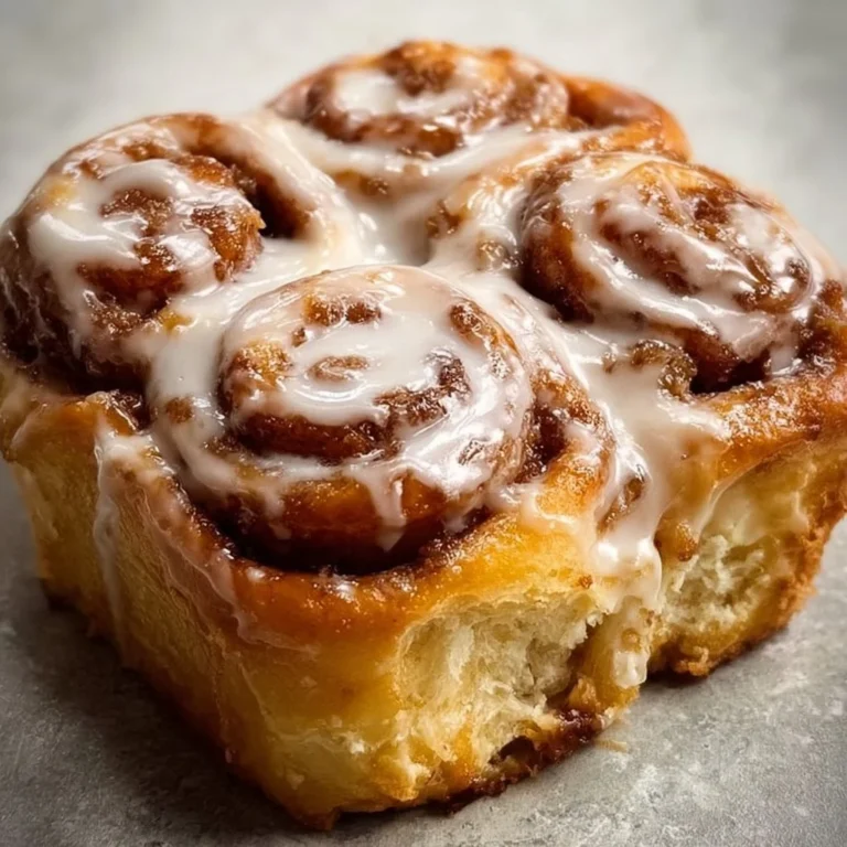 Delicious banana bread cinnamon rolls topped with cream cheese icing