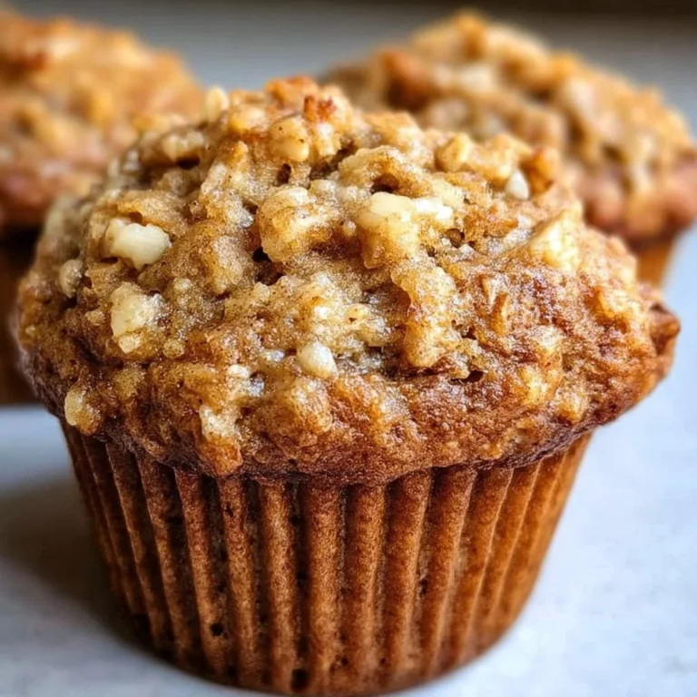 Freshly baked banana oatmeal muffins on a cooling rack