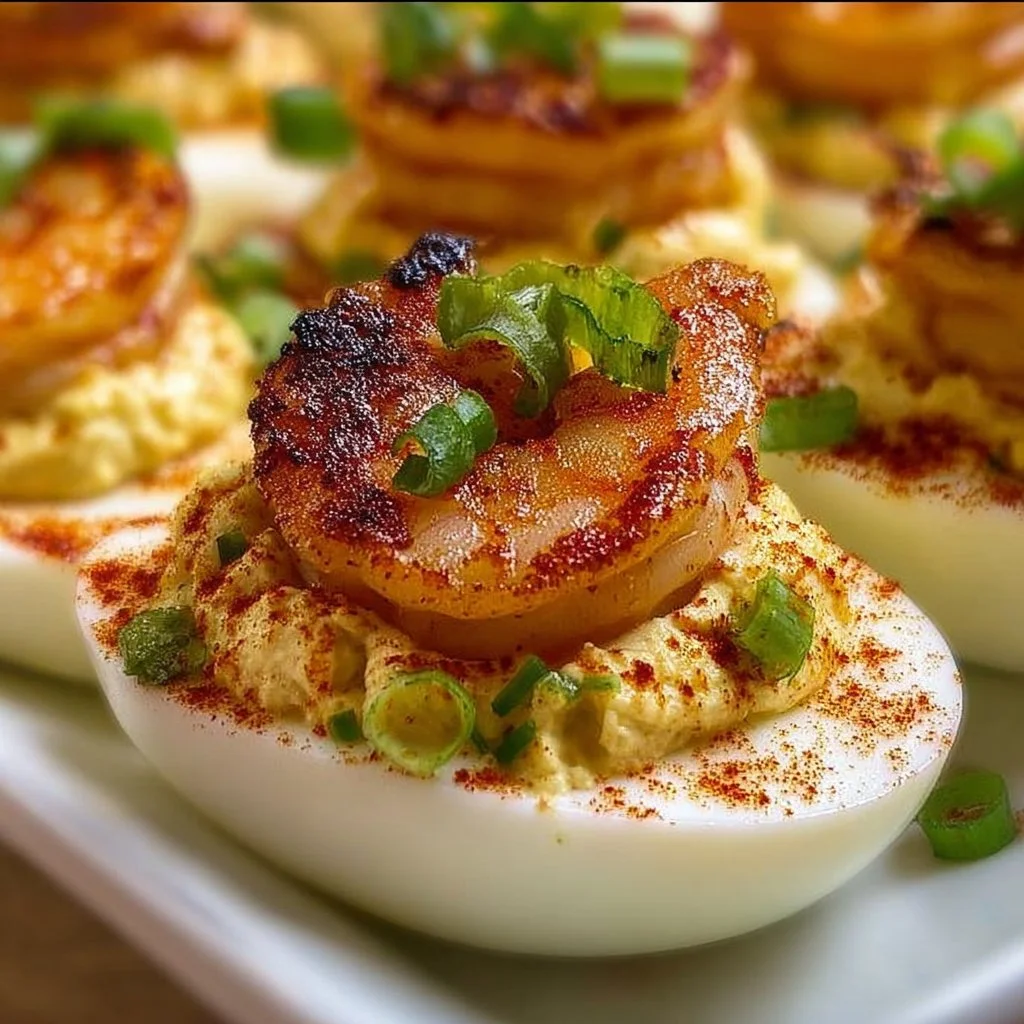 Cajun Shrimp Deviled Eggs