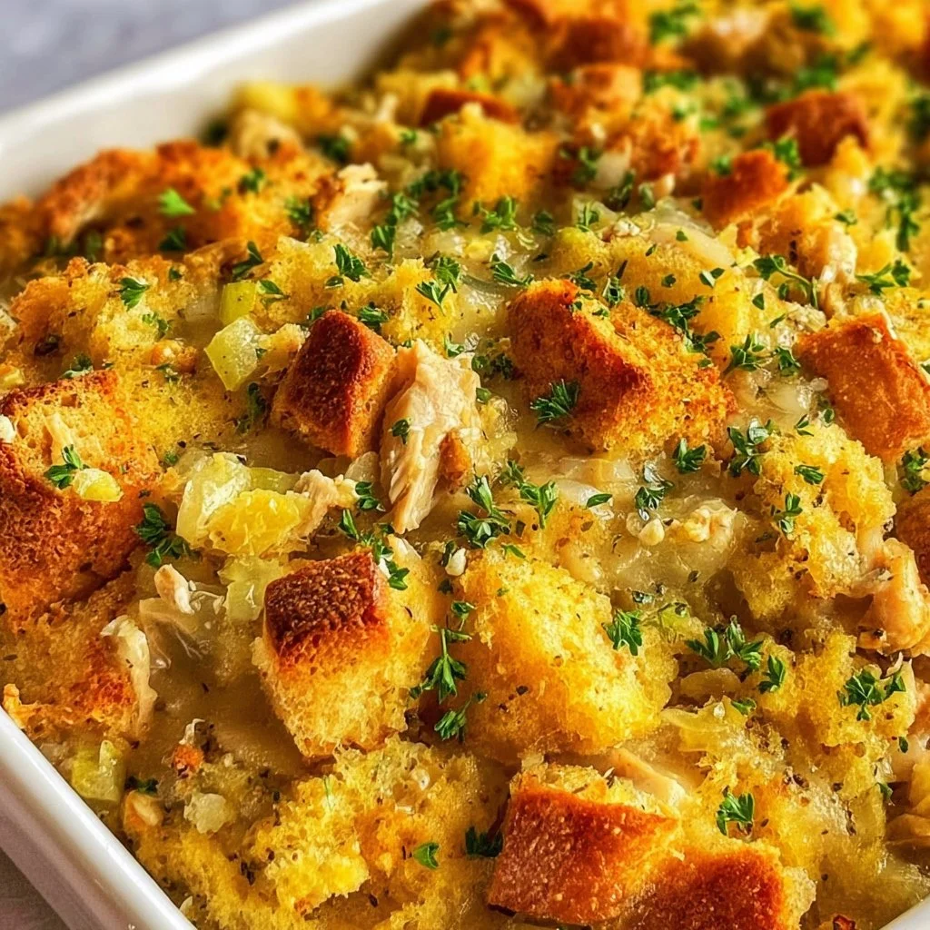 Chicken and Stuffing Casserole