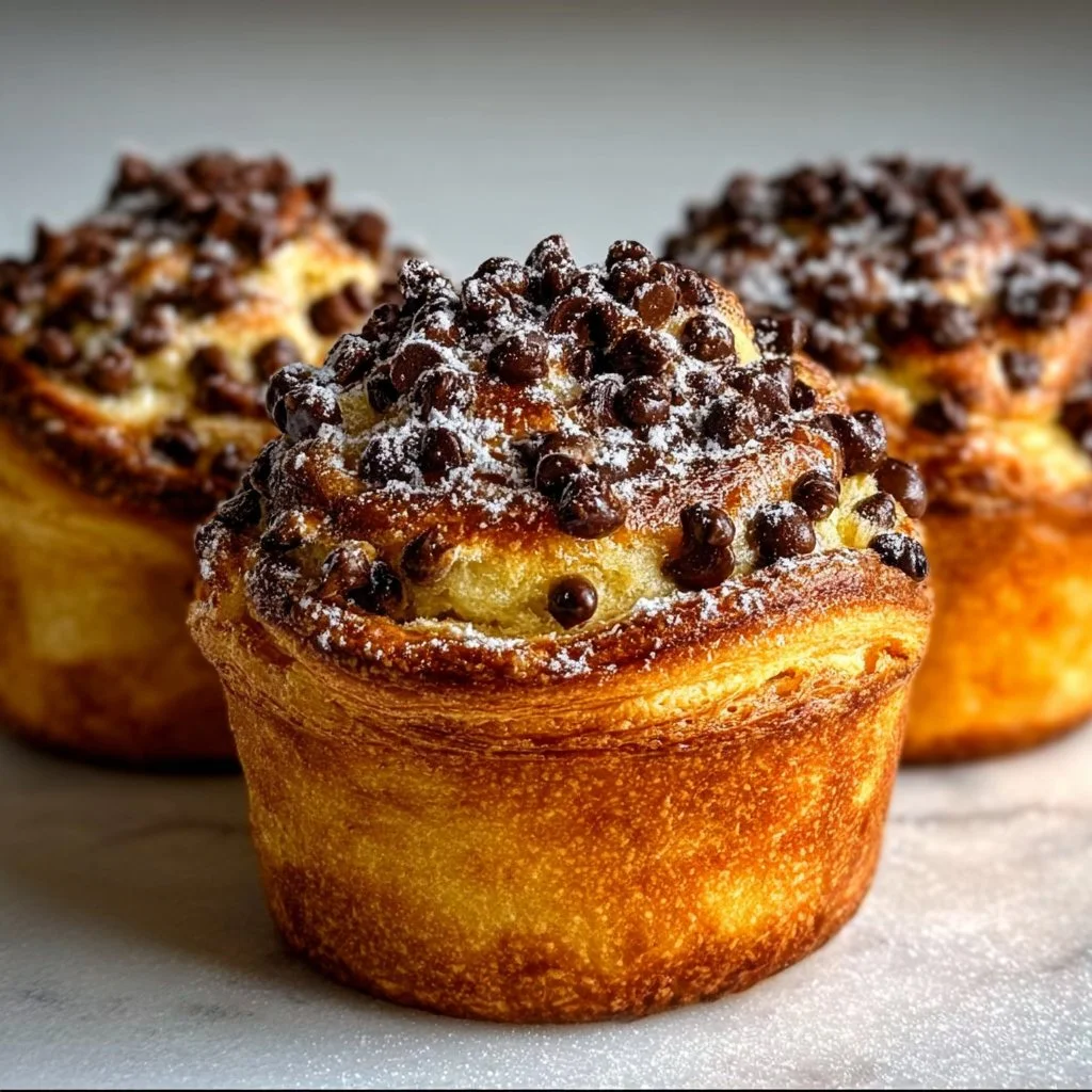 Chocolate Chip Cruffins
