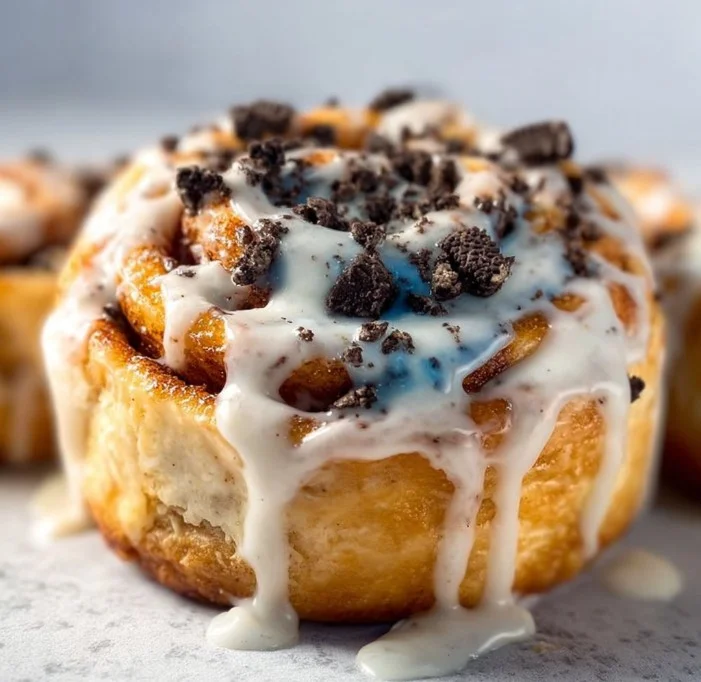 Cookie Monster Cinnamon Rolls