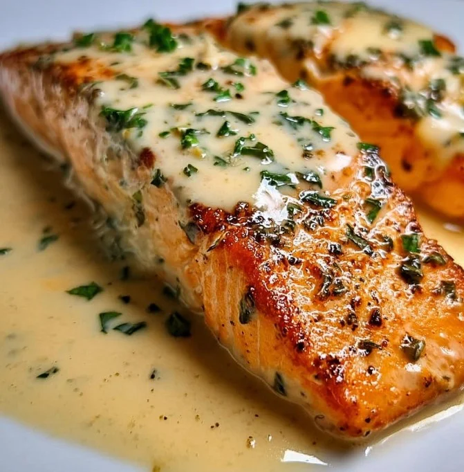 Creamy Garlic Salmon