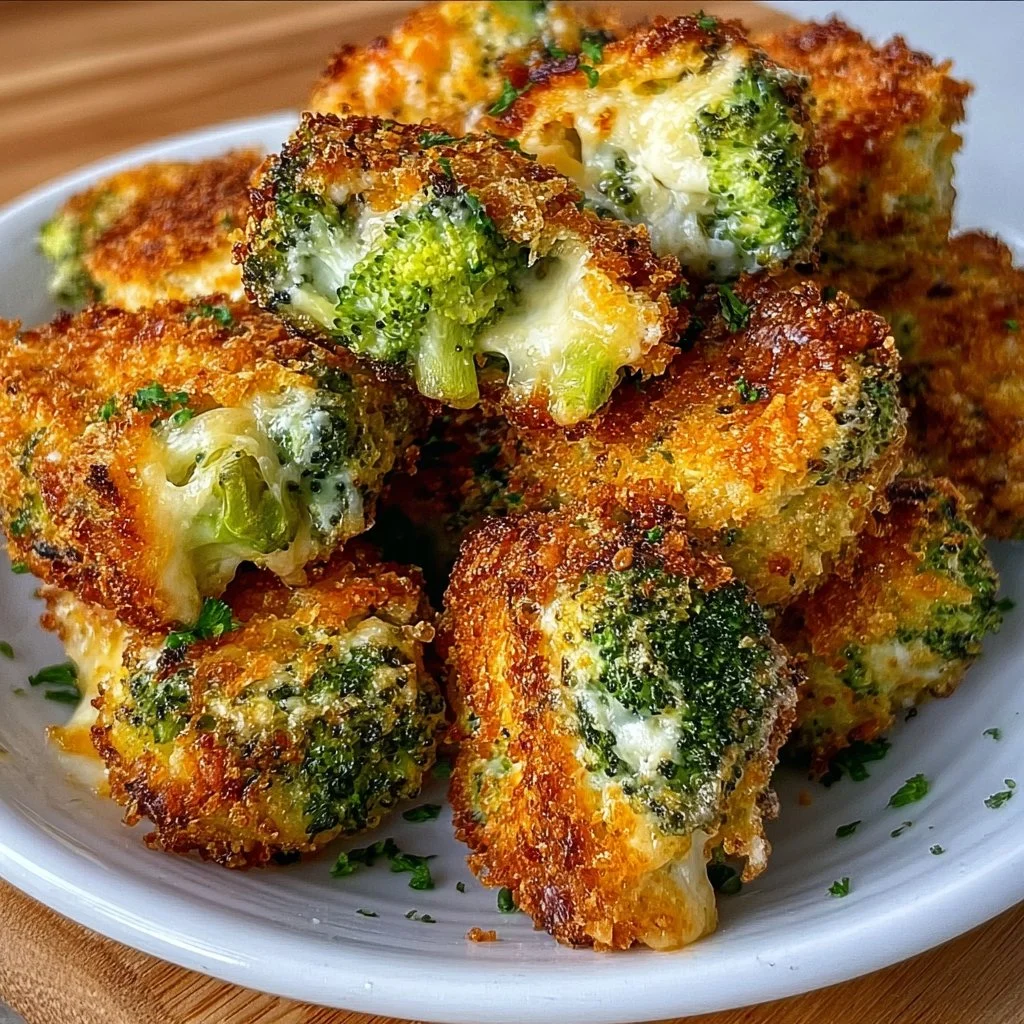Crispy Air Fryer Broccoli Cheese Bites
