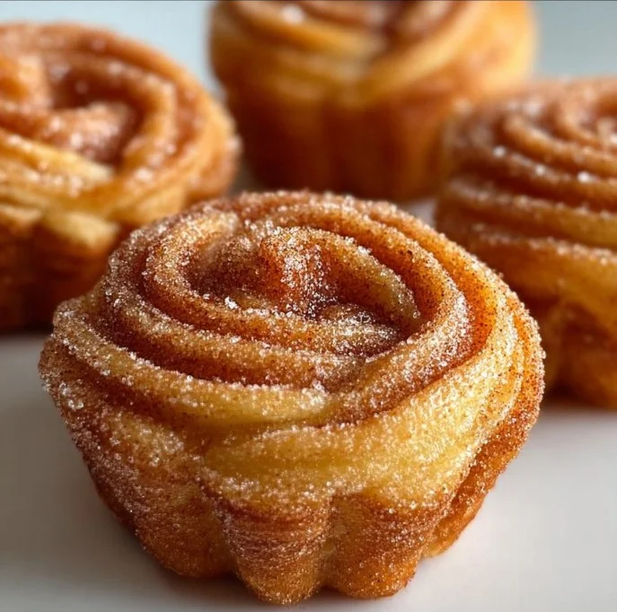 Easy Churro Cruffins