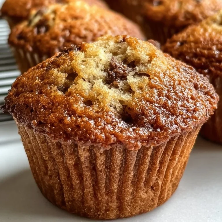 Deliciously moist banana bread muffins ready to be enjoyed.