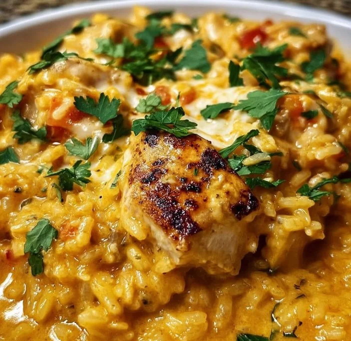 One Pot Queso Chicken and Rice: Easy Comfort Food
