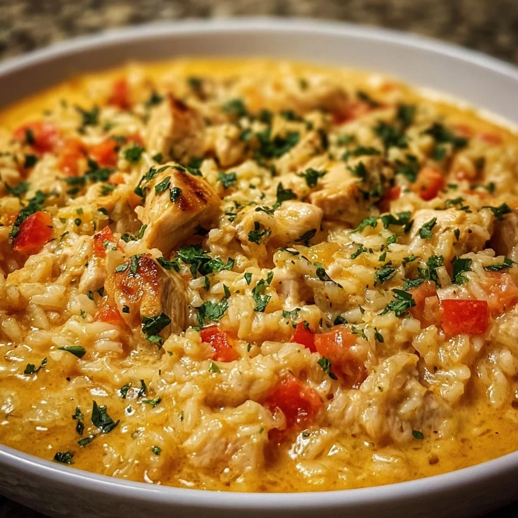 One Pot Queso Chicken and Rice: Easy Comfort Food