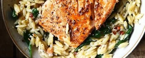 Skillet Salmon with Lemon Orzo: Easy One-Pan Dinner Recipe