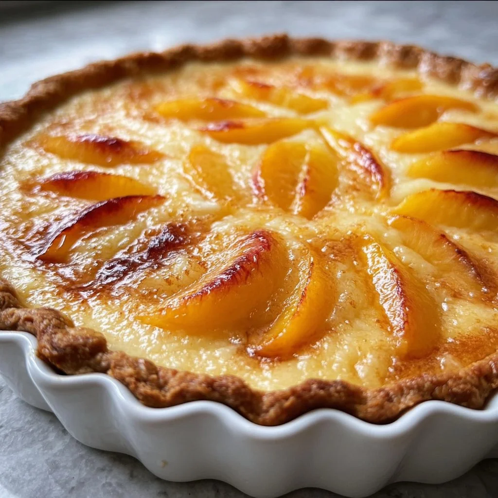 Peach Custard Pie