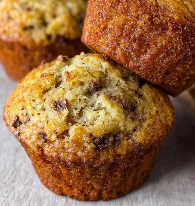 Soft and Moist Banana Muffins