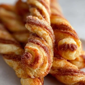 Delicious sweet cinnamon twists with a crispy exterior and soft interior